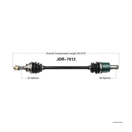 Wide Open OE Replacement CV Axle for GATOR REAR R RSX850i-12-15/860i-16-17 JDR-7012